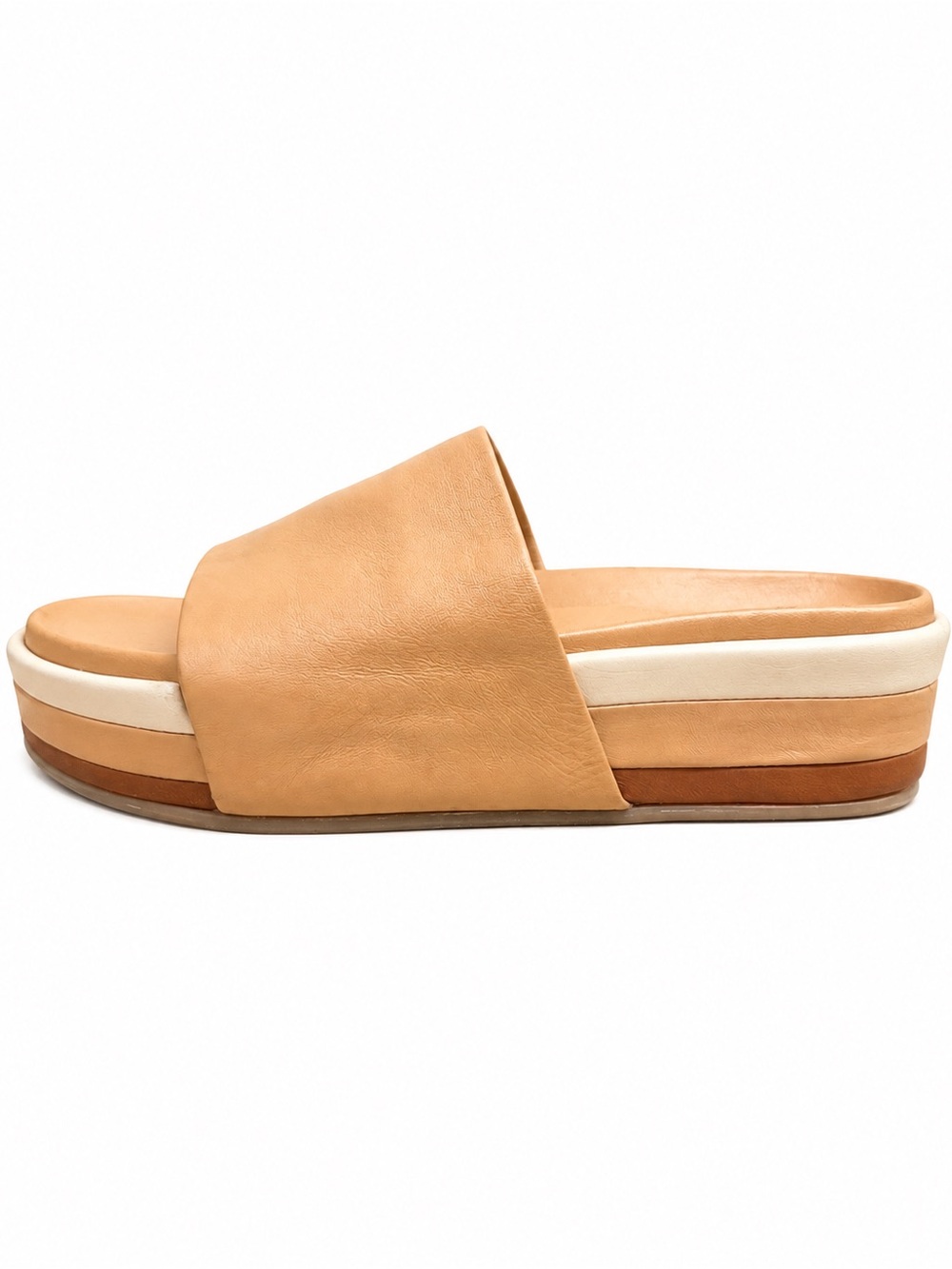beek Tan Layered Platform Slide